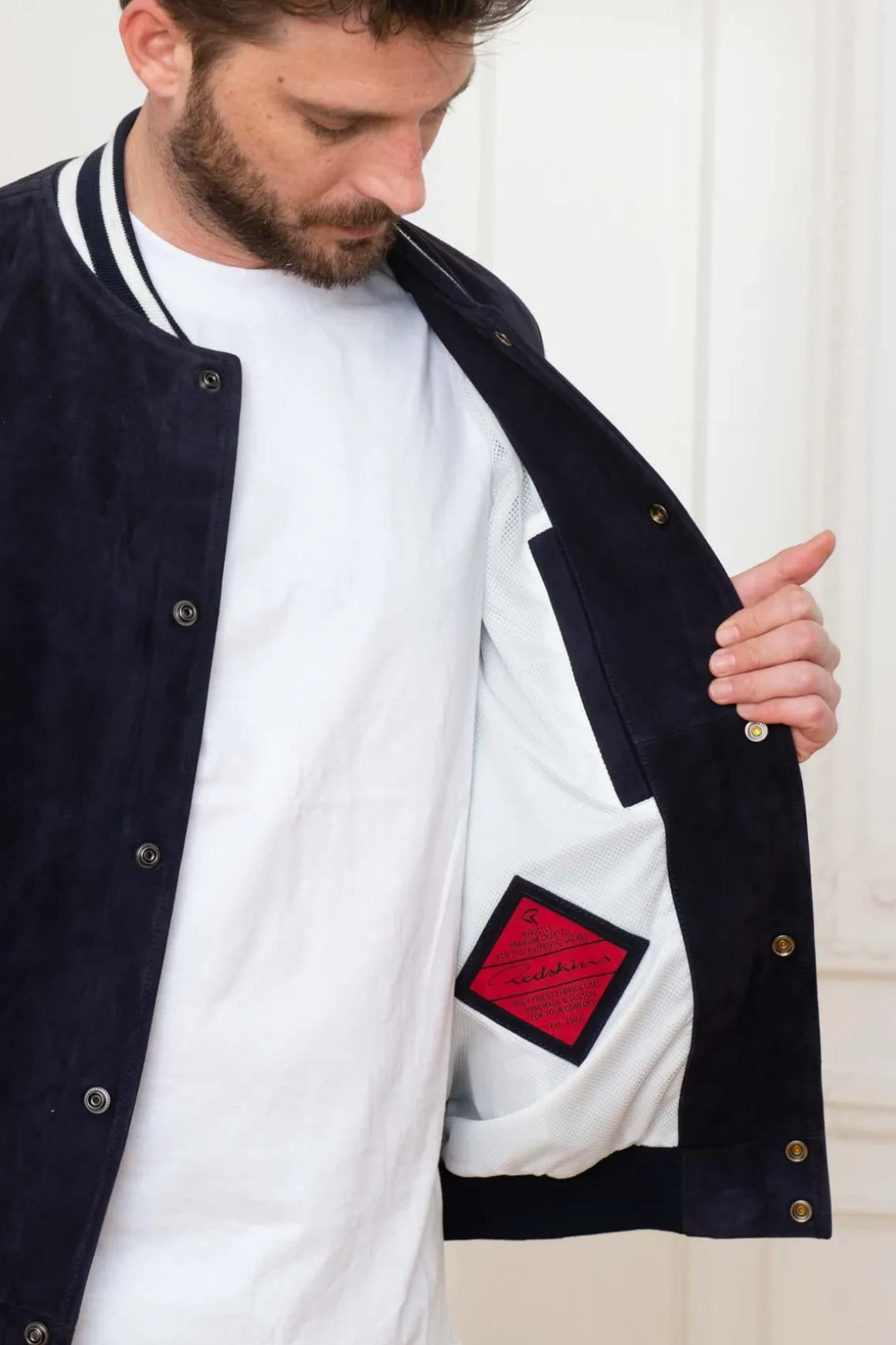 Blouson Homme Redskins Eren Moniter Navy/White