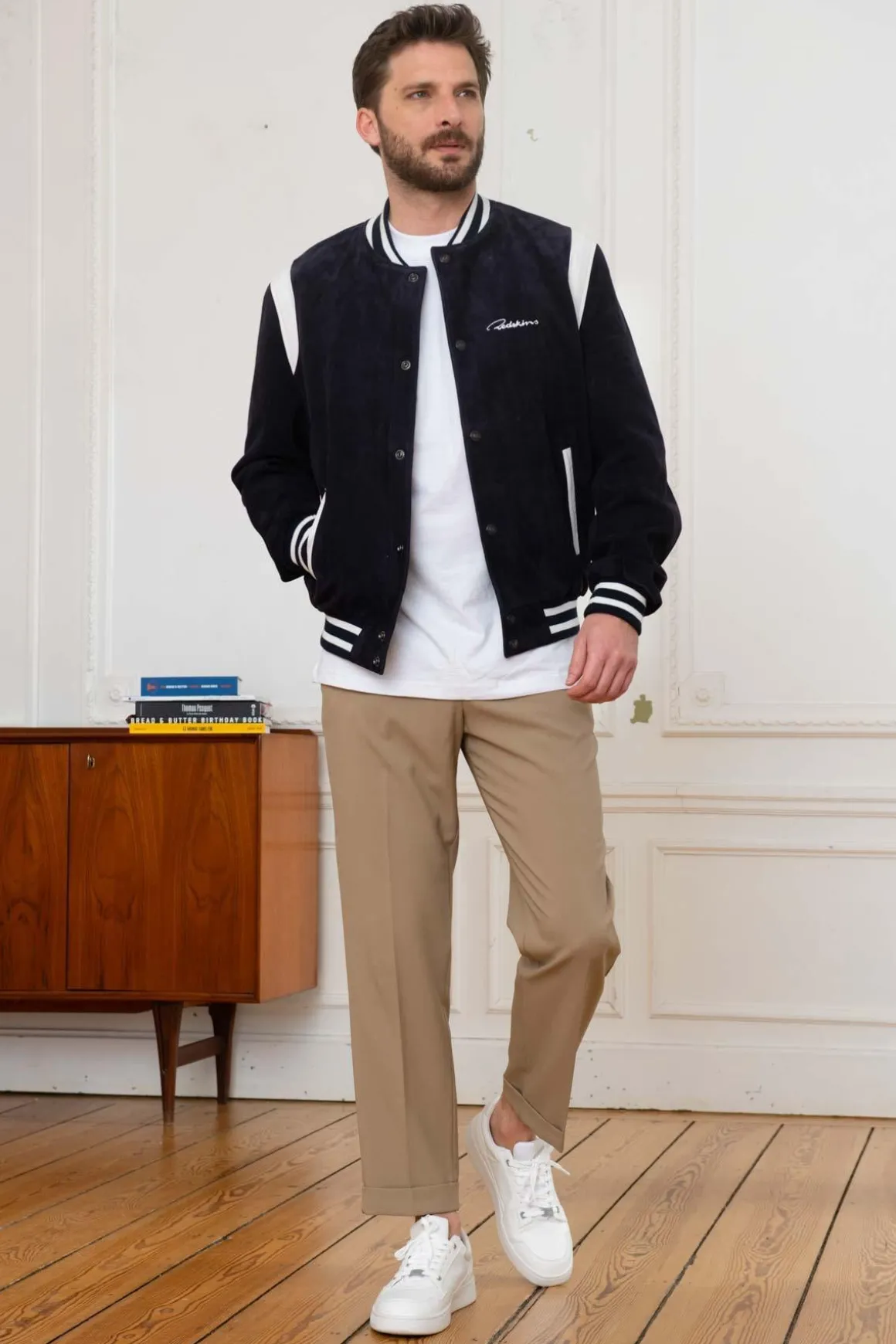Blouson Homme Redskins Eren Moniter Navy/White
