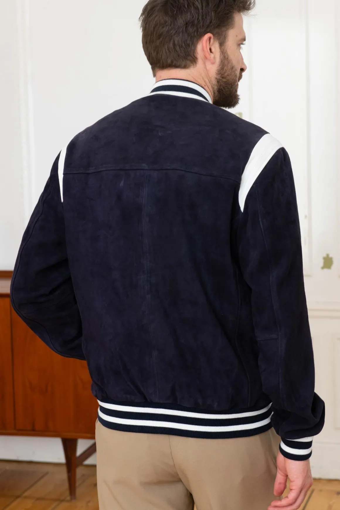 Blouson Homme Redskins Eren Moniter Navy/White