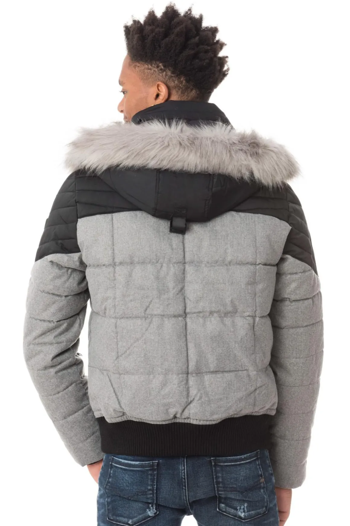 Blouson Homme Redskins Flake Grey/Black
