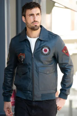 Blouson Homme Redskins Force Unit Ocean Blue