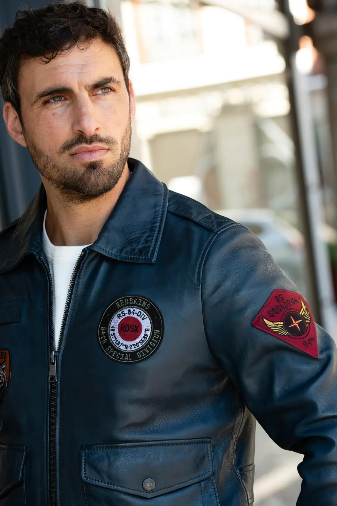 Blouson Homme Redskins Force Unit Ocean Blue