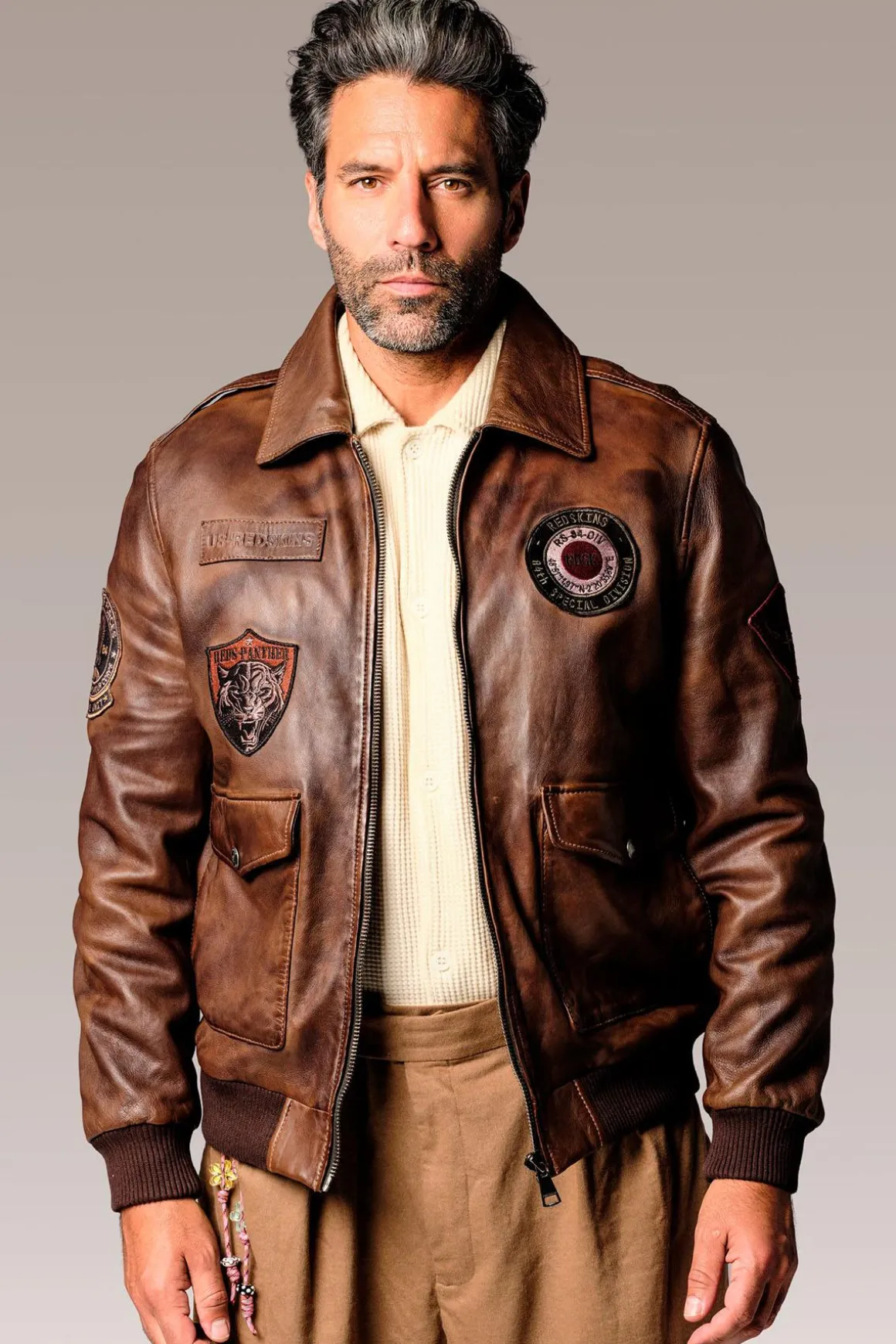 Blouson Homme Redskins Force Unit Brown