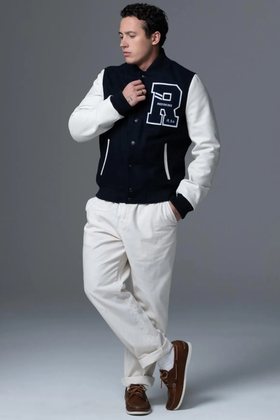 Blouson Homme Redskins Ford Hatch Navy White