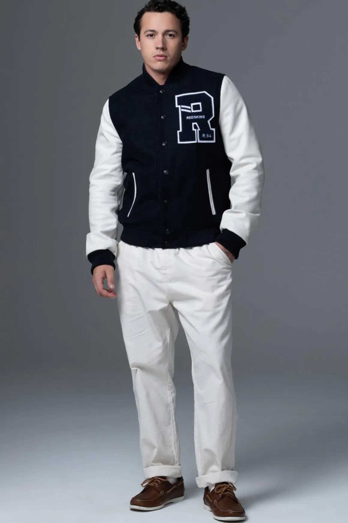 Blouson Homme Redskins Ford Hatch Navy White