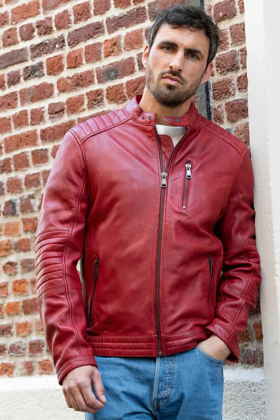 Blouson Homme Redskins Formula Stone Red