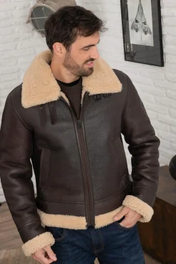 Blouson Homme Redskins Legend Queenstown Brown Beige