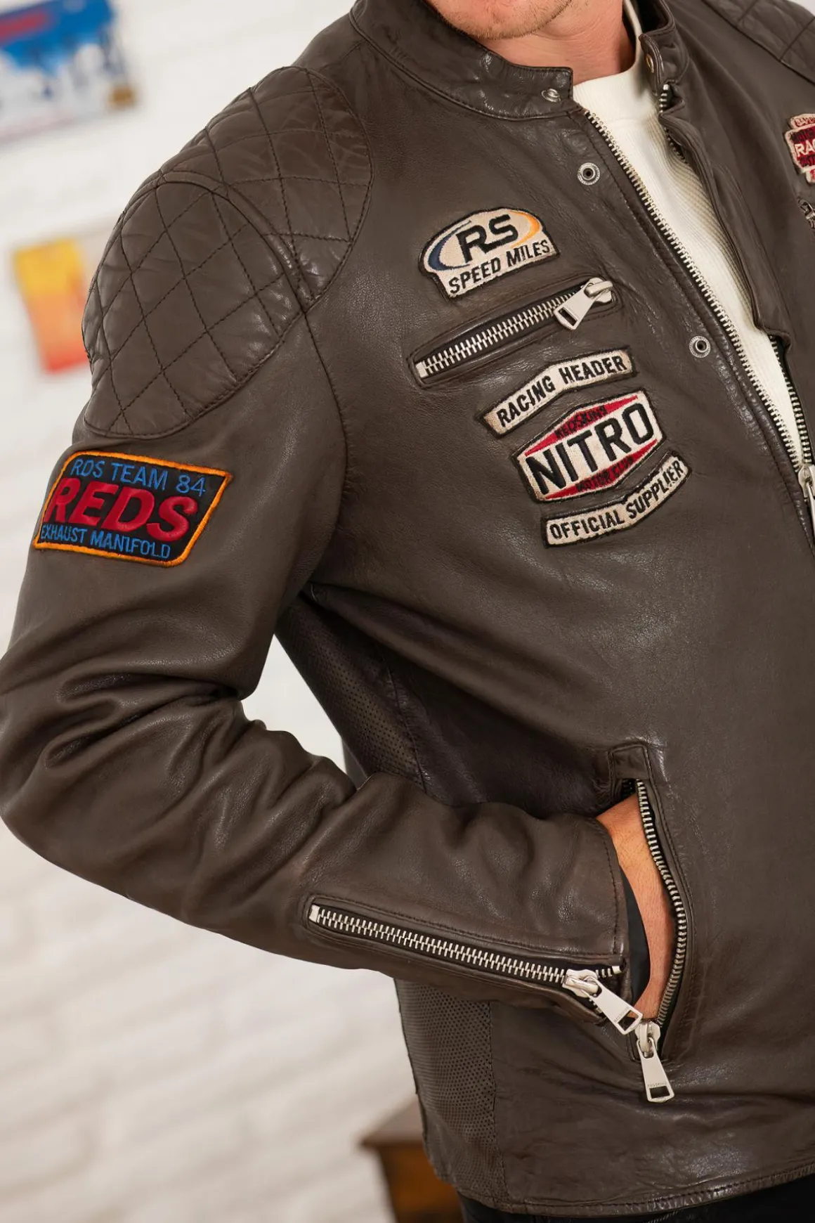Blouson Homme Redskins Nitro Barcelona Chocolate
