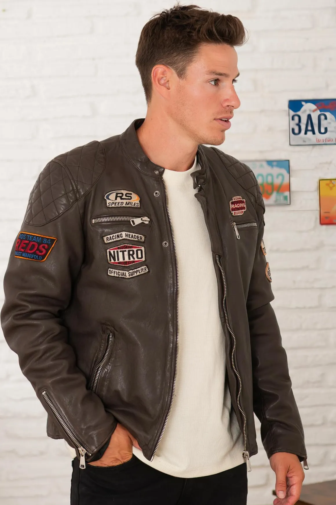 Blouson Homme Redskins Nitro Barcelona Chocolate