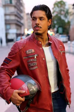 Blouson Homme Redskins Nitro Barcelona Red