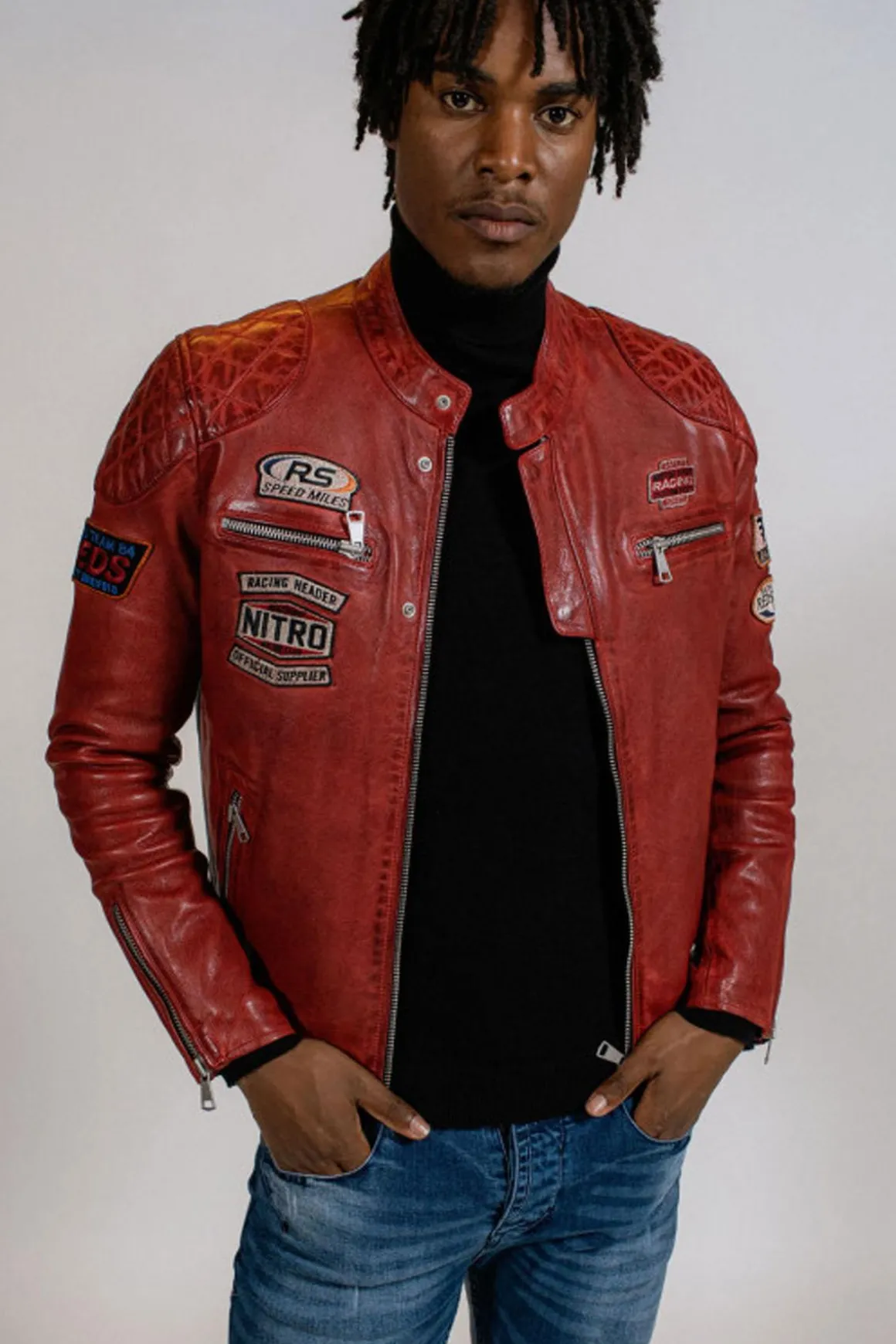 Blouson Homme Redskins Nitro Barcelona Red