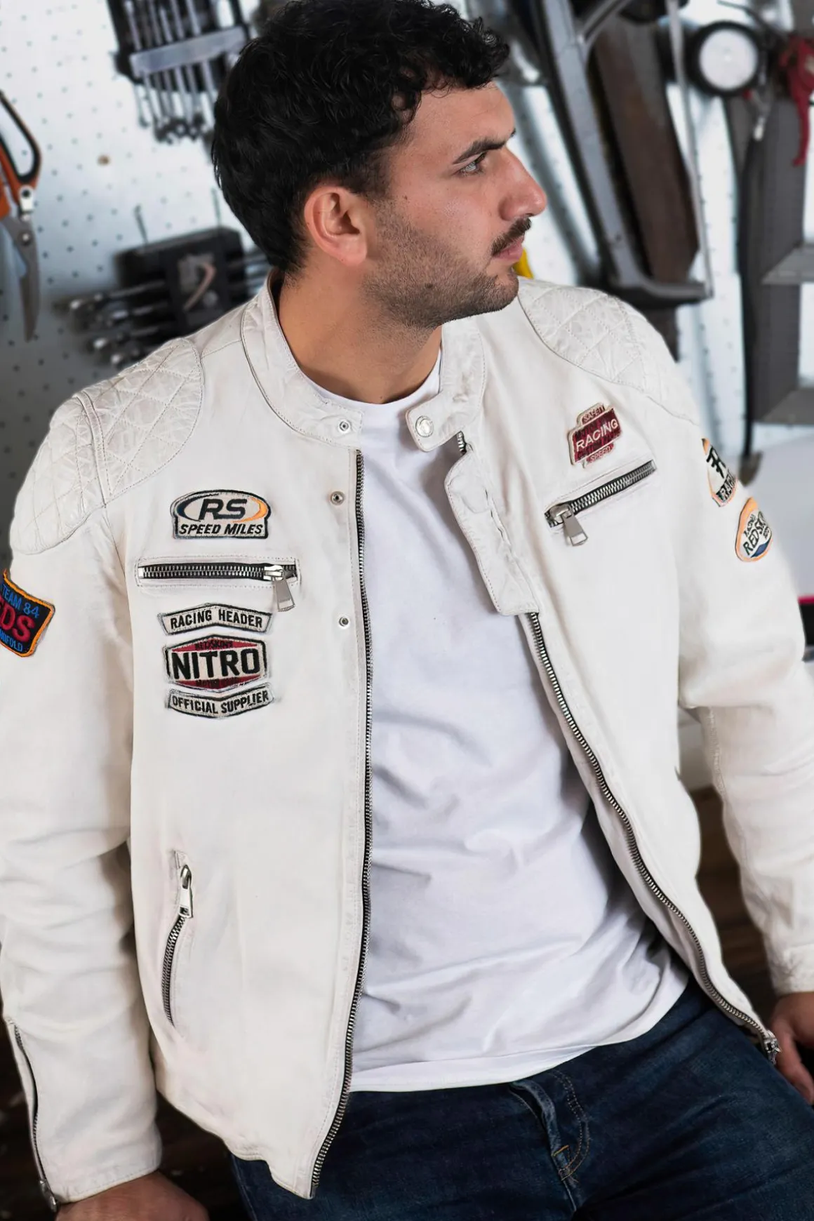 Blouson Homme Redskins Nitro Barcelona White