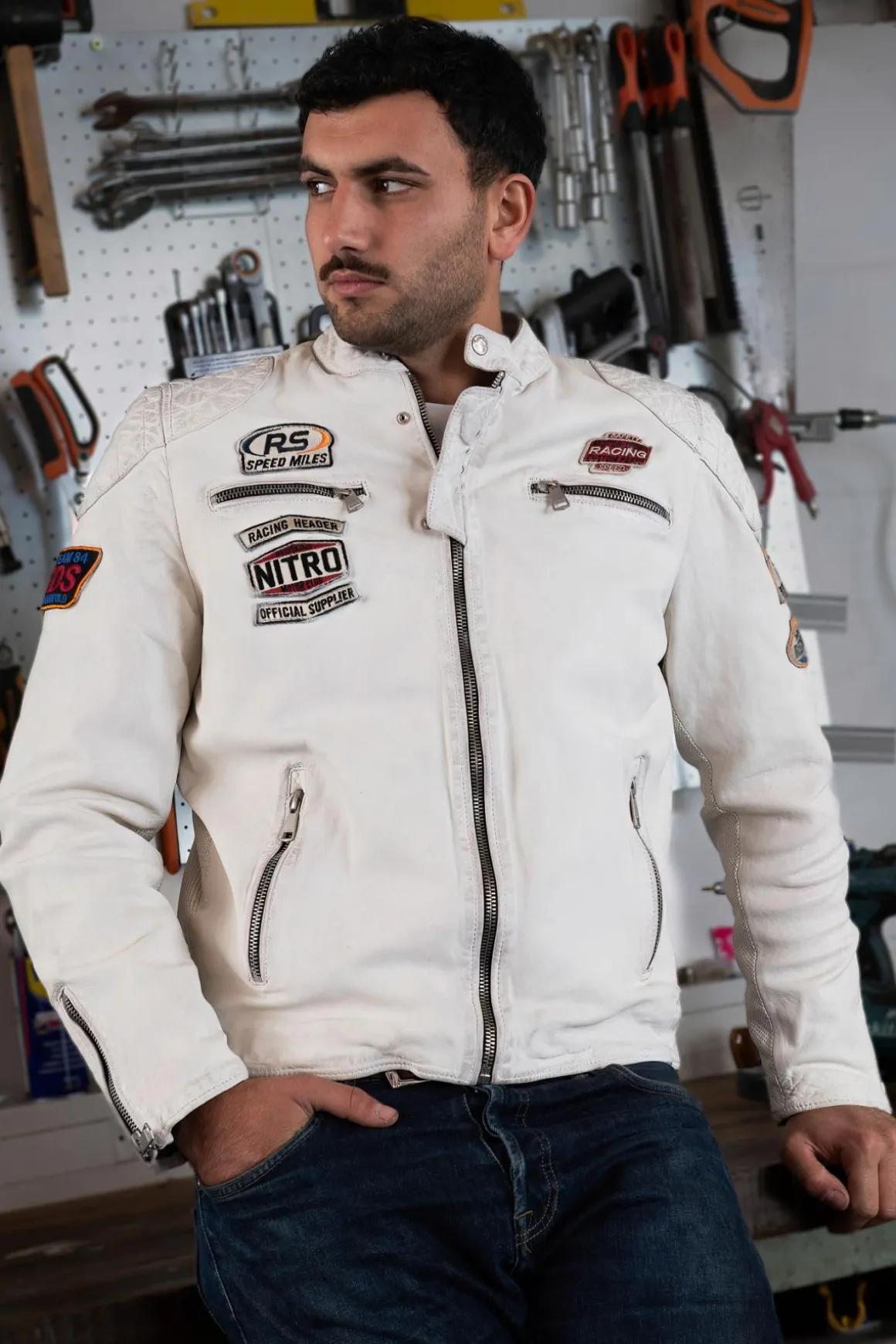 Blouson Homme Redskins Nitro Barcelona White