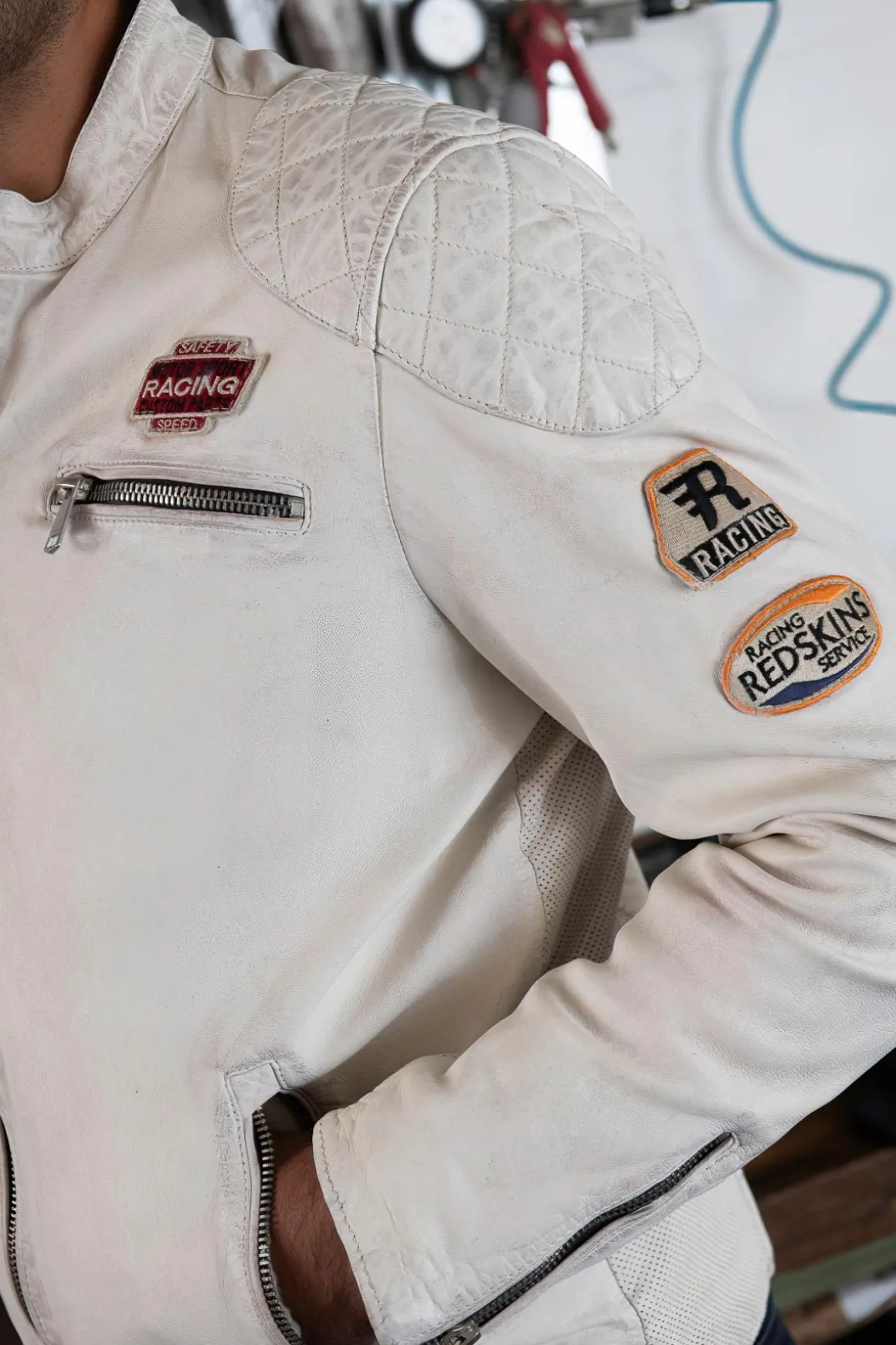Blouson Homme Redskins Nitro Barcelona White