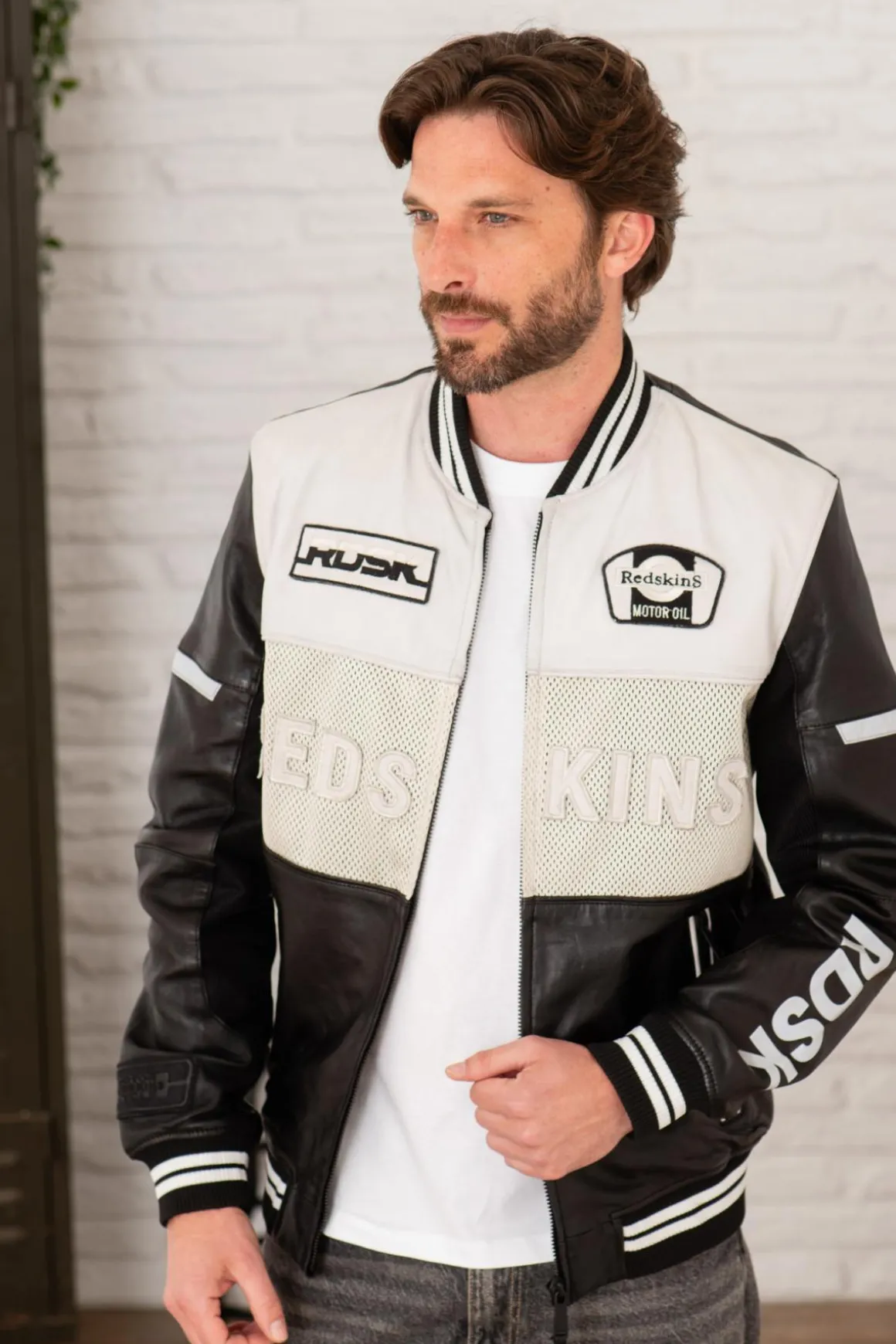 Blouson Homme Redskins Nogaro Racing Black / White