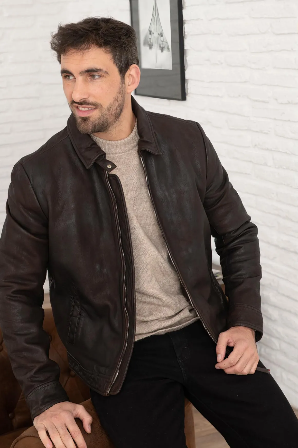 Blouson Homme Redskins Noris 2 Carrera Brown