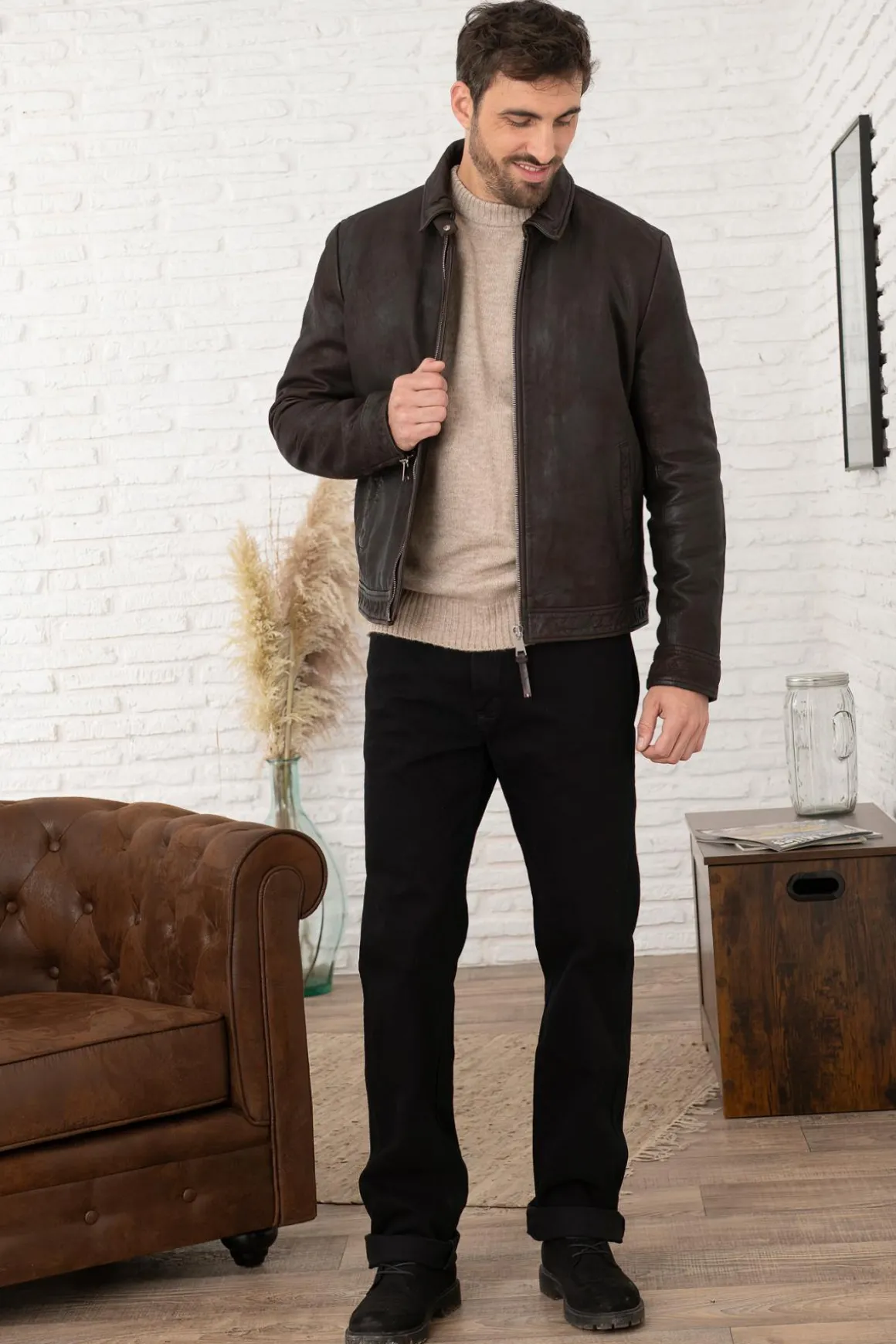 Blouson Homme Redskins Noris 2 Carrera Brown