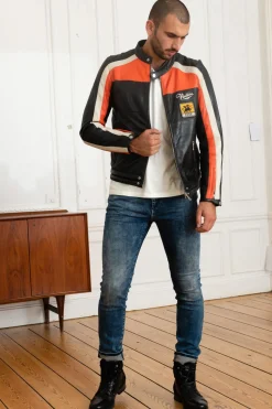 Blouson Homme Redskins Noty Tripway Black Orange White
