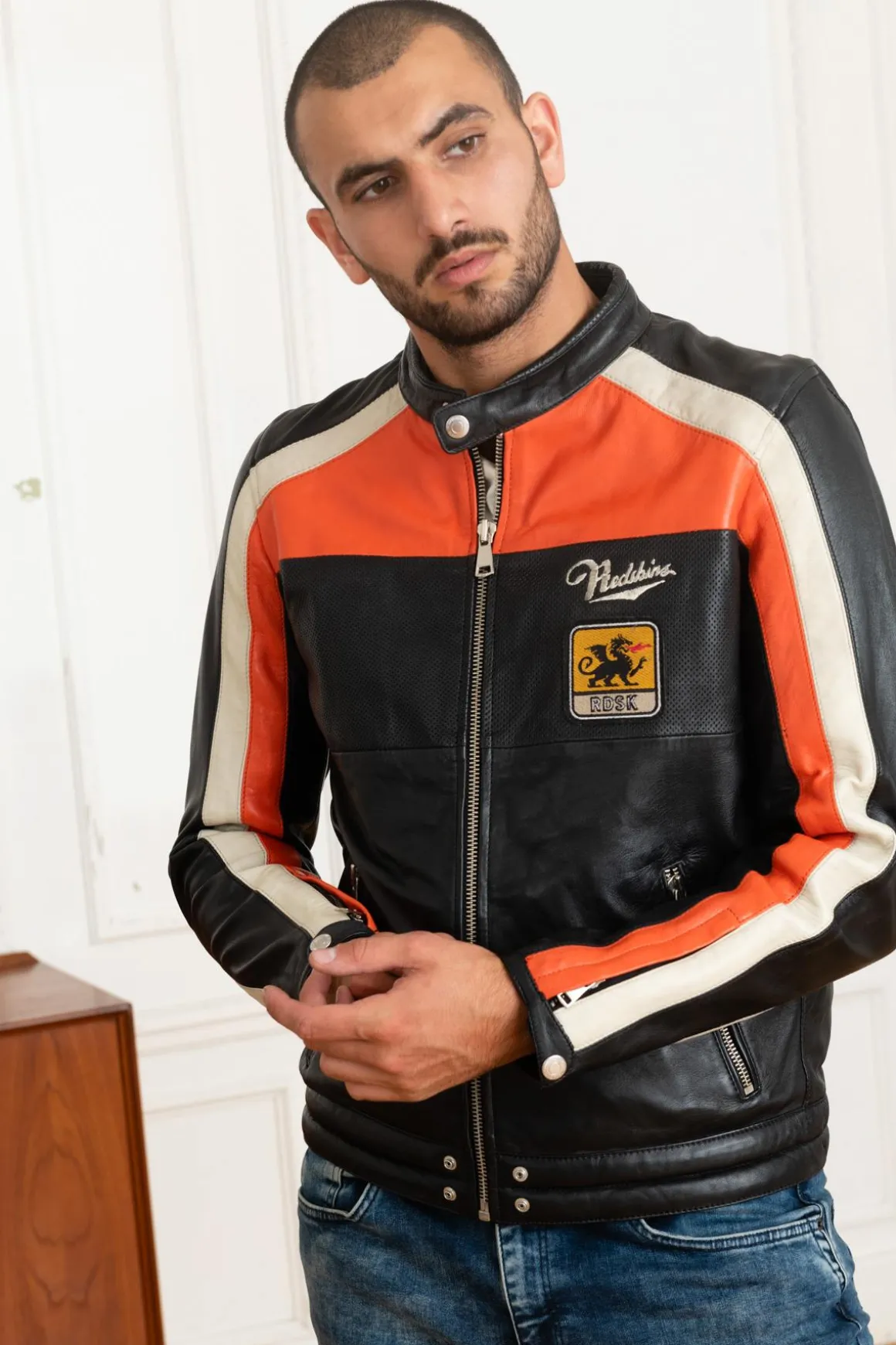 Blouson Homme Redskins Noty Tripway Black Orange White