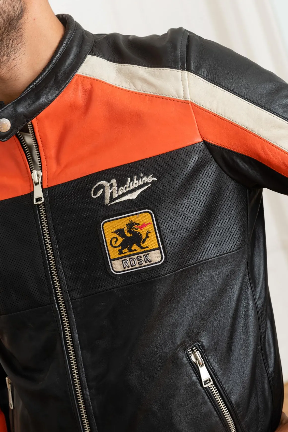 Blouson Homme Redskins Noty Tripway Black Orange White