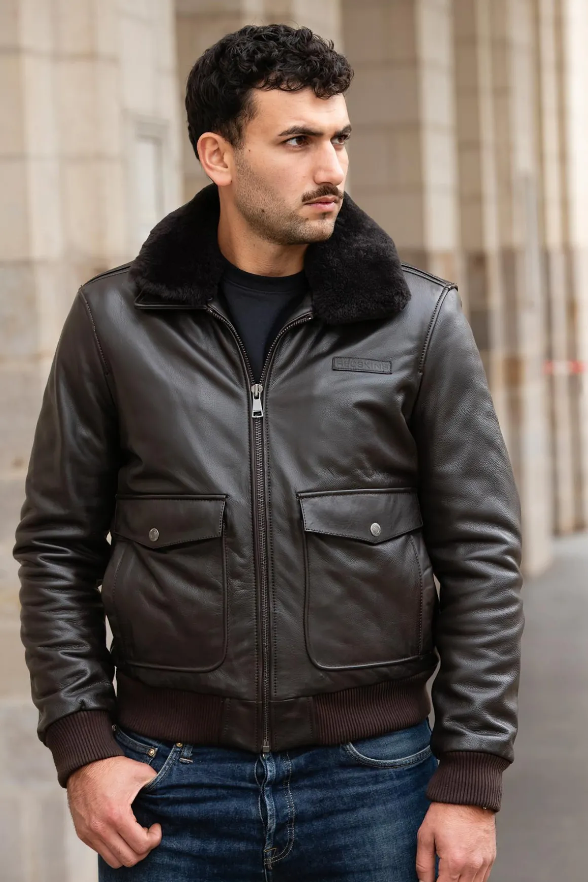 Blouson Homme Redskins Patton Argus Brown
