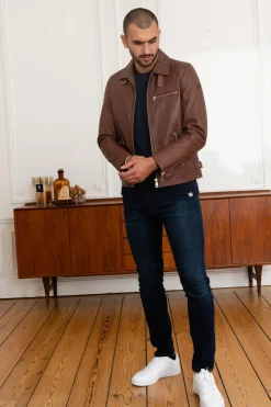 Blouson Homme Redskins Rider2 Stoner Cognac