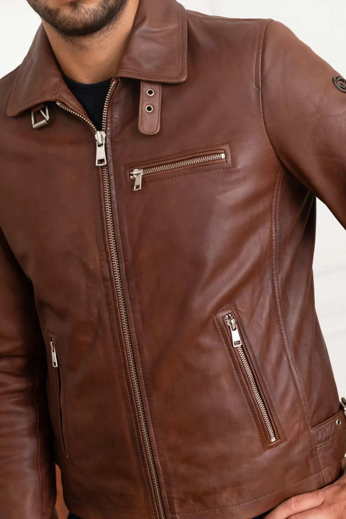 Blouson Homme Redskins Rider2 Stoner Cognac
