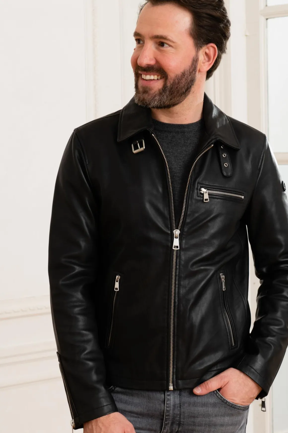 Blouson Homme Redskins Rider Stoner Black