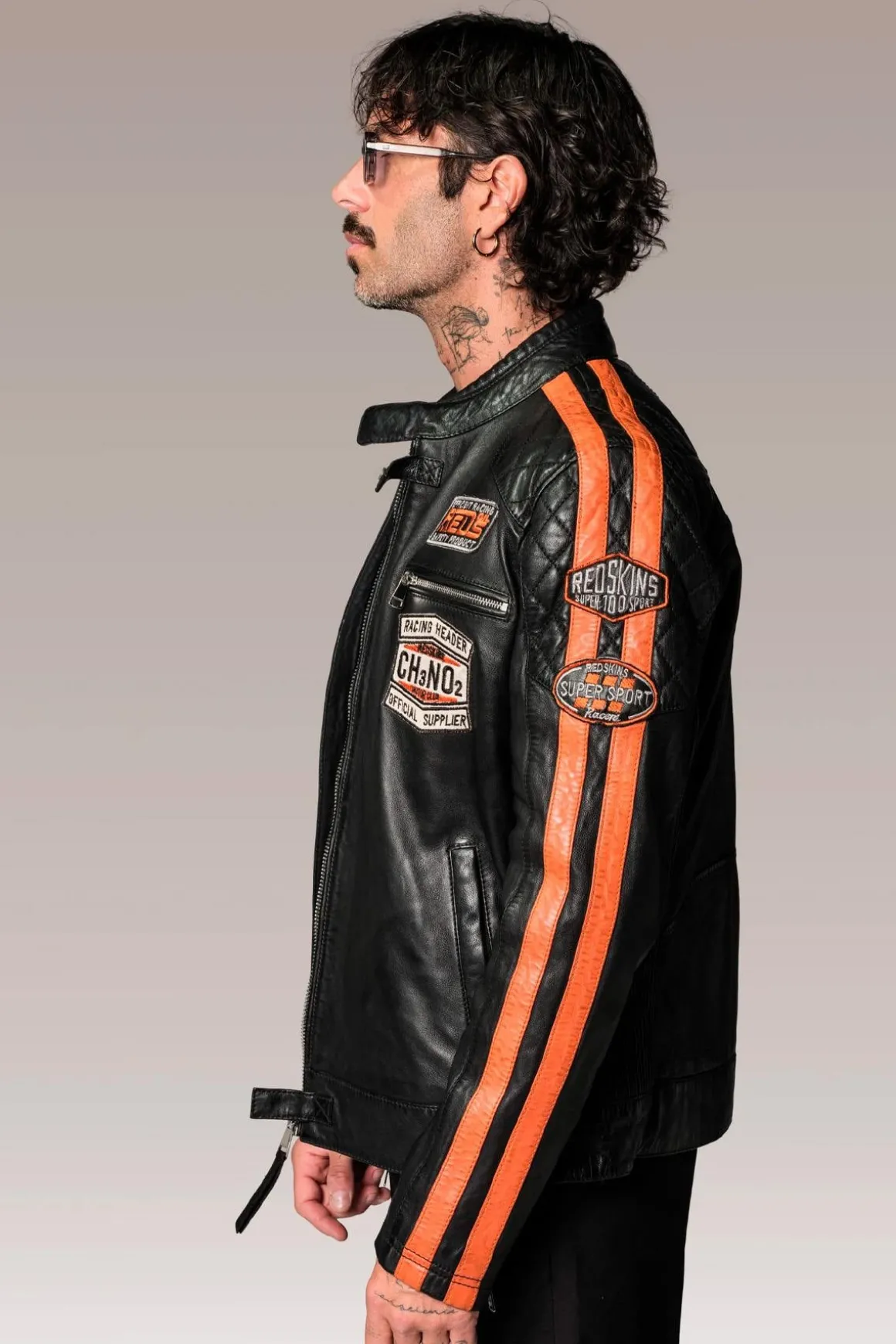 Blouson Homme Redskins Ripper Calista Black Orange