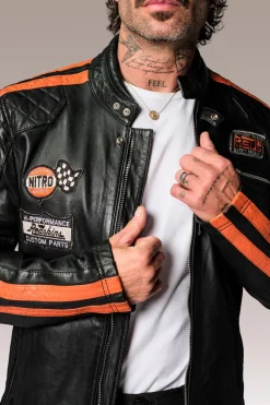Blouson Homme Redskins Ripper Calista Black Orange