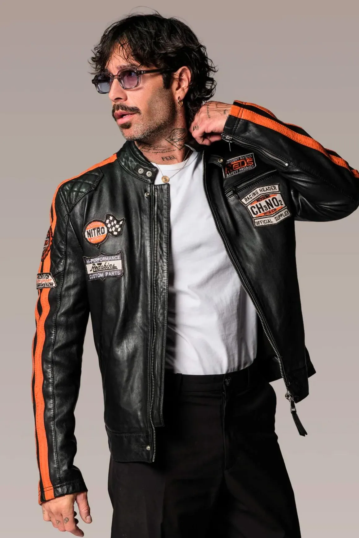 Blouson Homme Redskins Ripper Calista Black Orange
