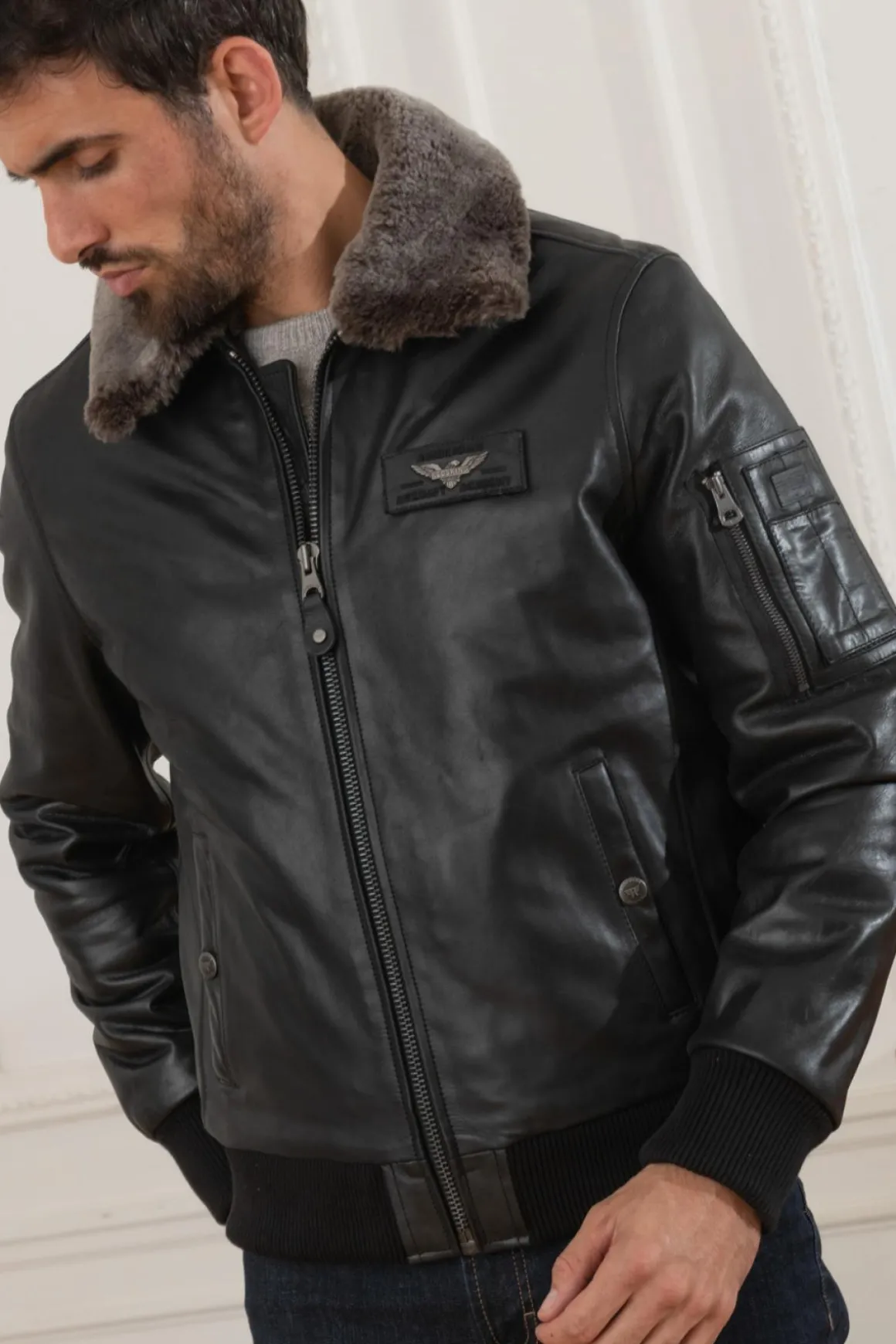 Blouson Homme Redskins Texaco Fender Black