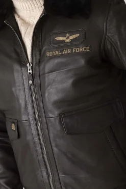 Blouson Homme Royal Air Force Berliner Dark Brown