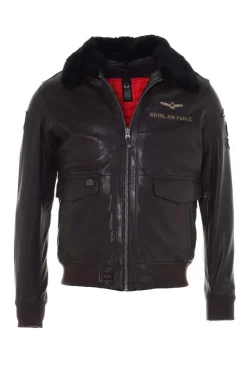 Blouson Homme Royal Air Force Berliner Dark Brown