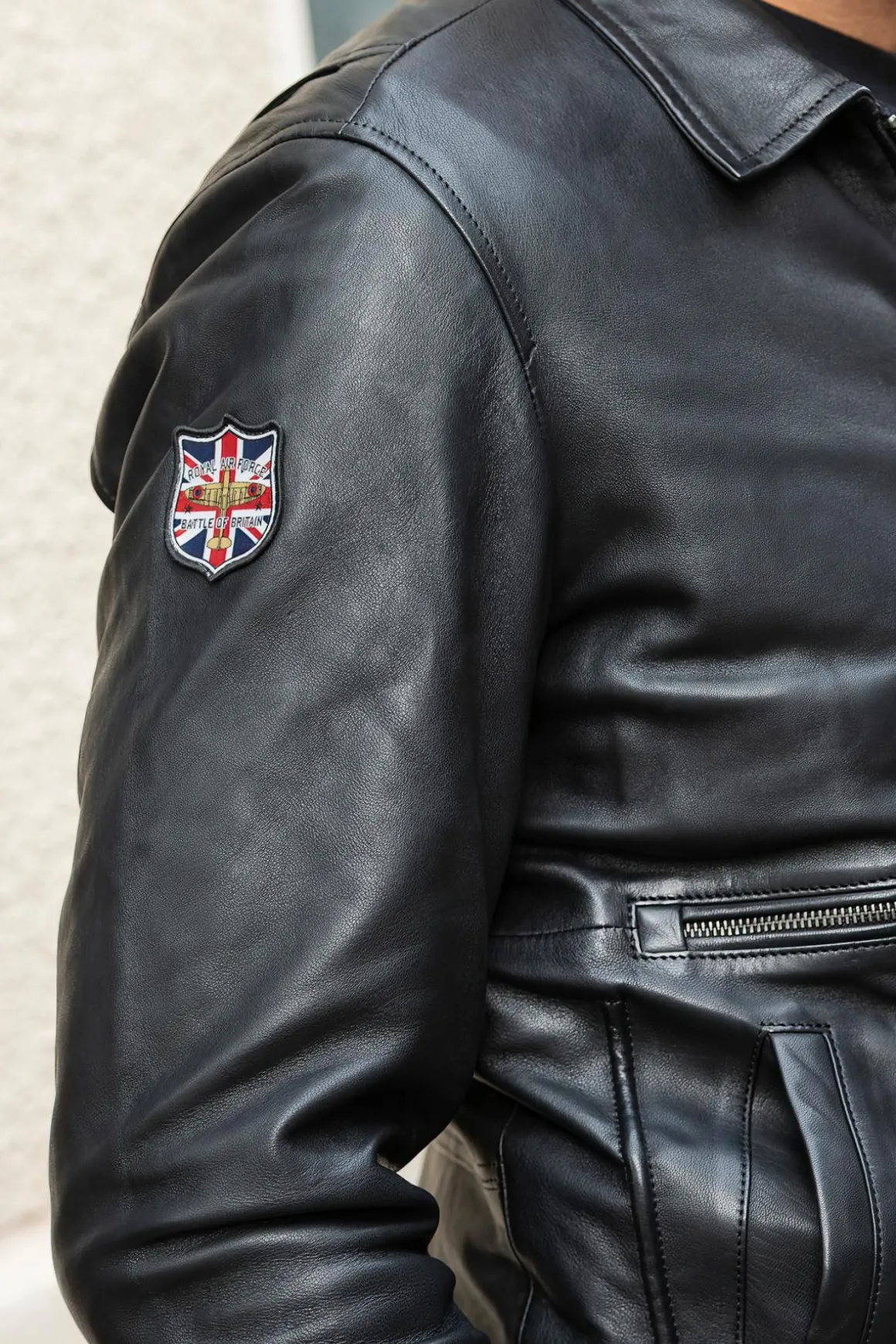 Blouson Homme Royal Air Force Trenchard Noir