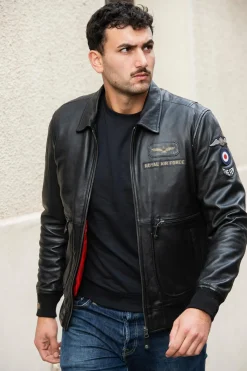 Blouson Homme Royal Air Force Trenchard Noir