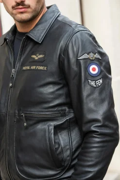 Blouson Homme Royal Air Force Trenchard Noir
