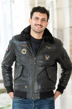 Blouson Homme Royal Air Force Vickers Black