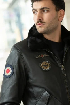 Blouson Homme Royal Air Force Vickers Black
