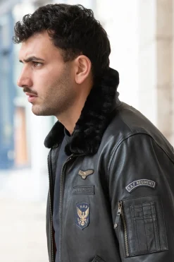 Blouson Homme Royal Air Force Vickers Black