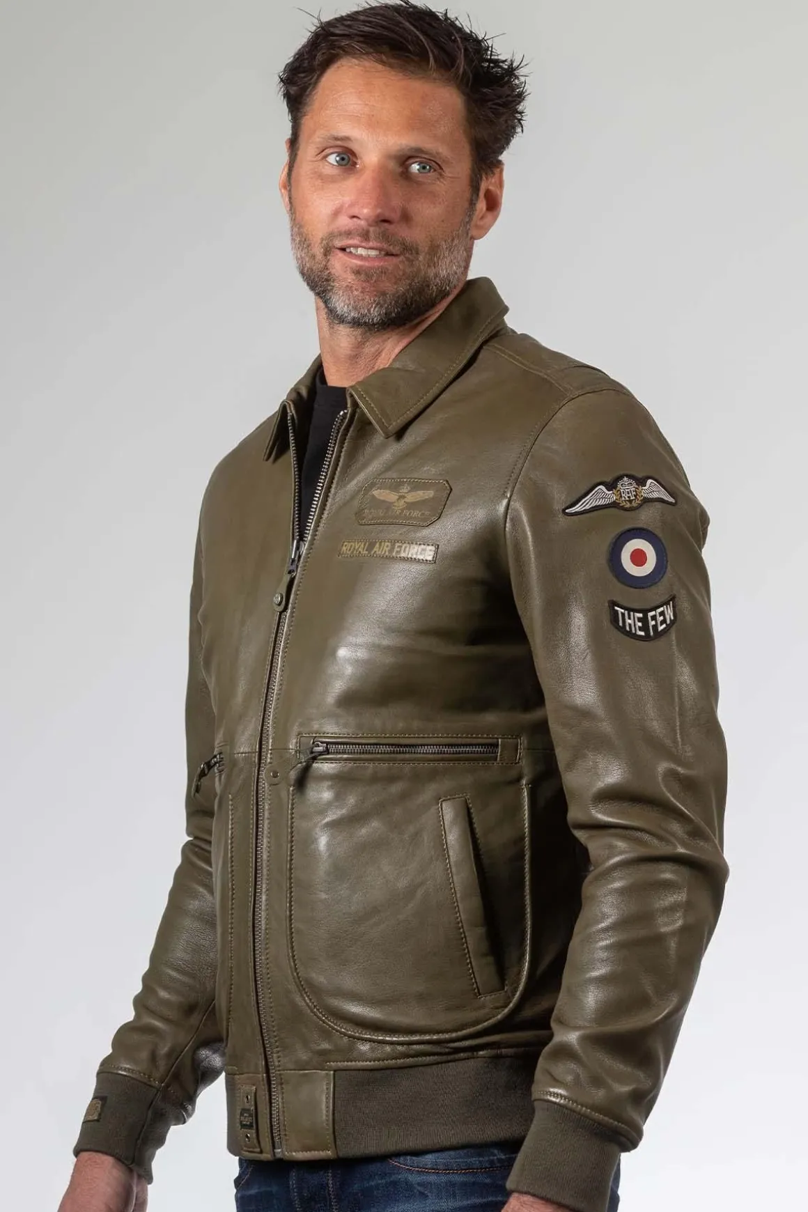 Blouson Homme Royal Air Force Trenchard Dark Kaki