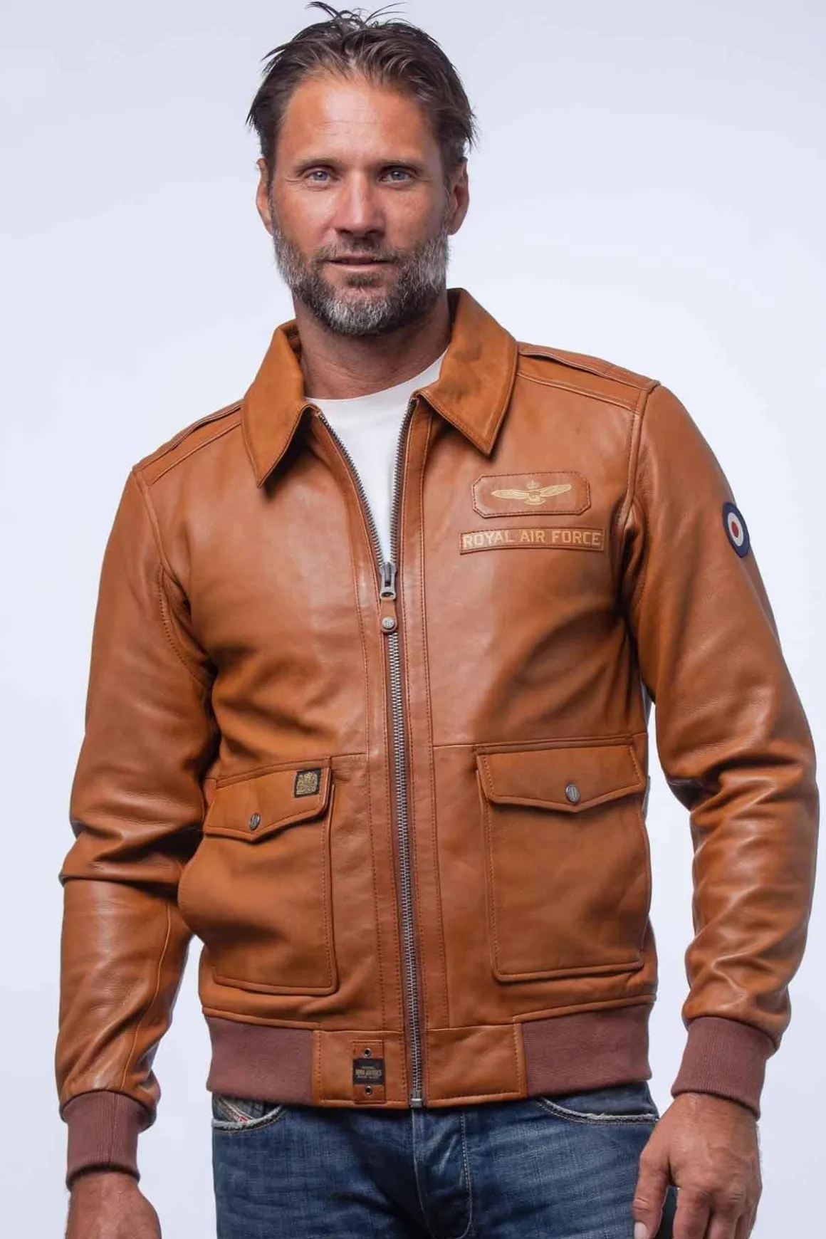 Blouson Homme Royal Air Force Wittle Camel