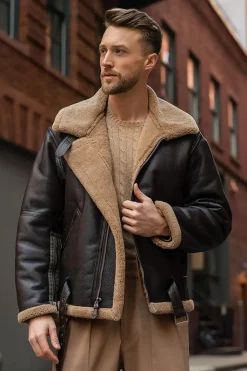 Blouson Homme Royal Air Force Z21W010 Brown