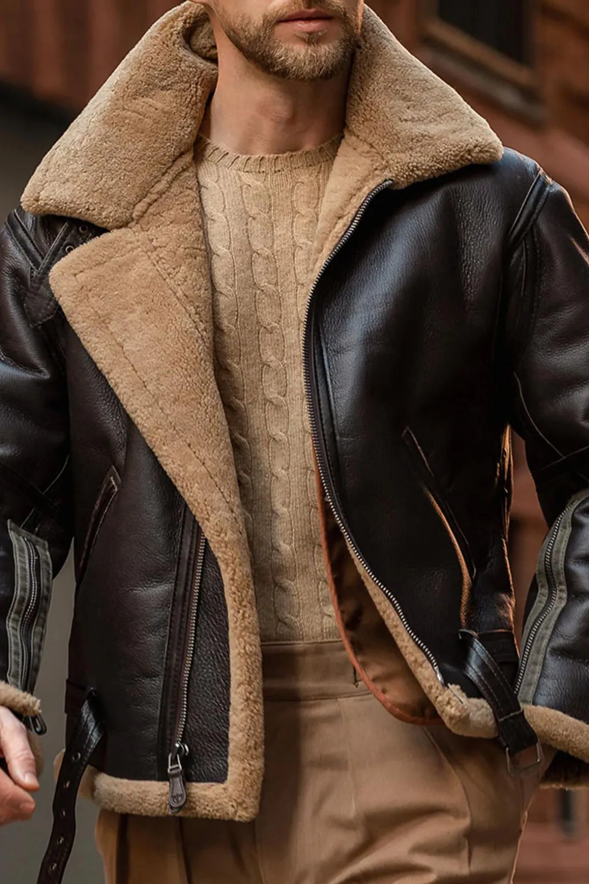 Blouson Homme Royal Air Force Z21W010 Brown