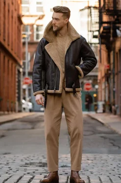 Blouson Homme Royal Air Force Z21W010 Brown