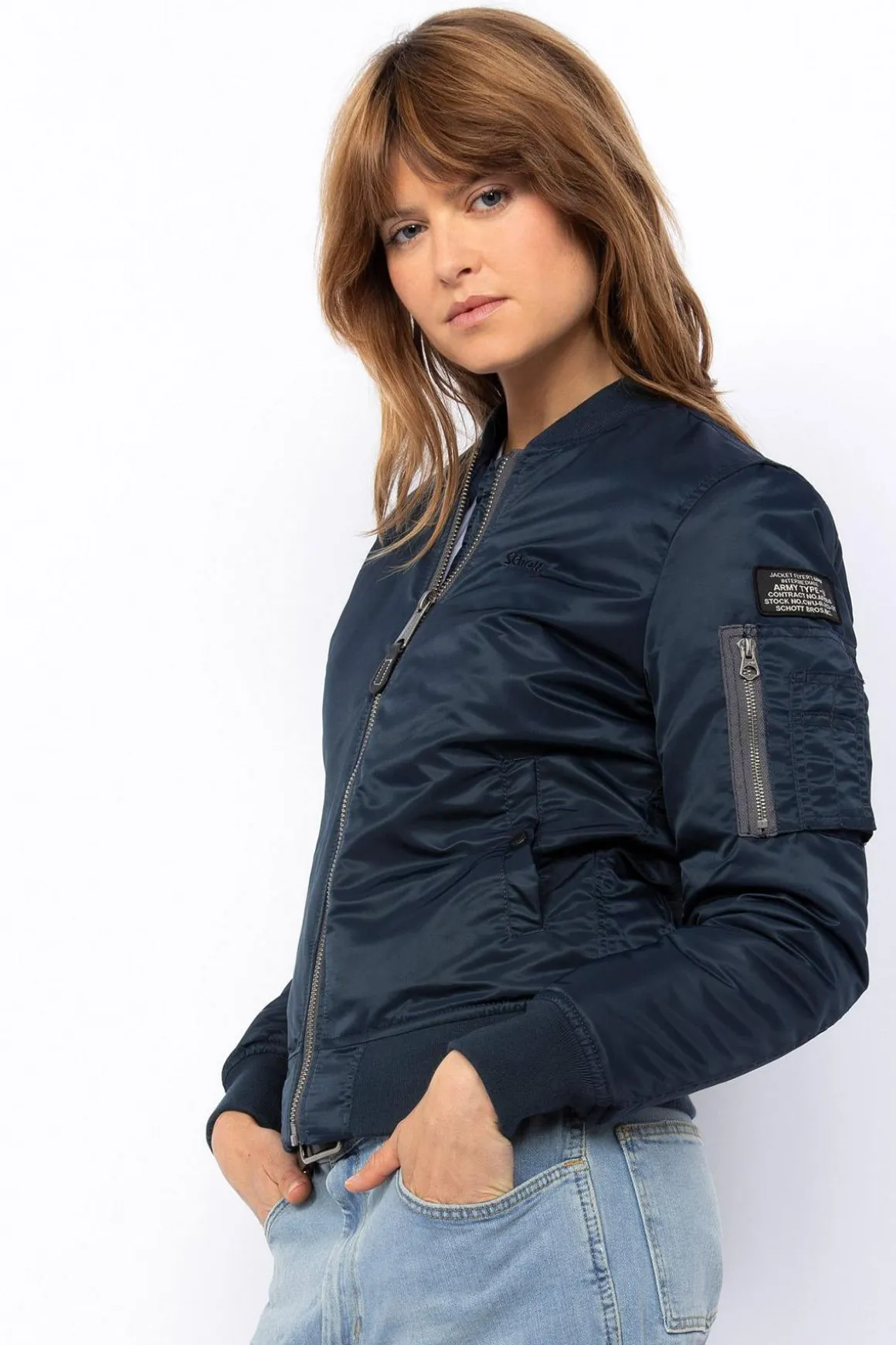 Blouson Homme Schott Airforcewrs Navy