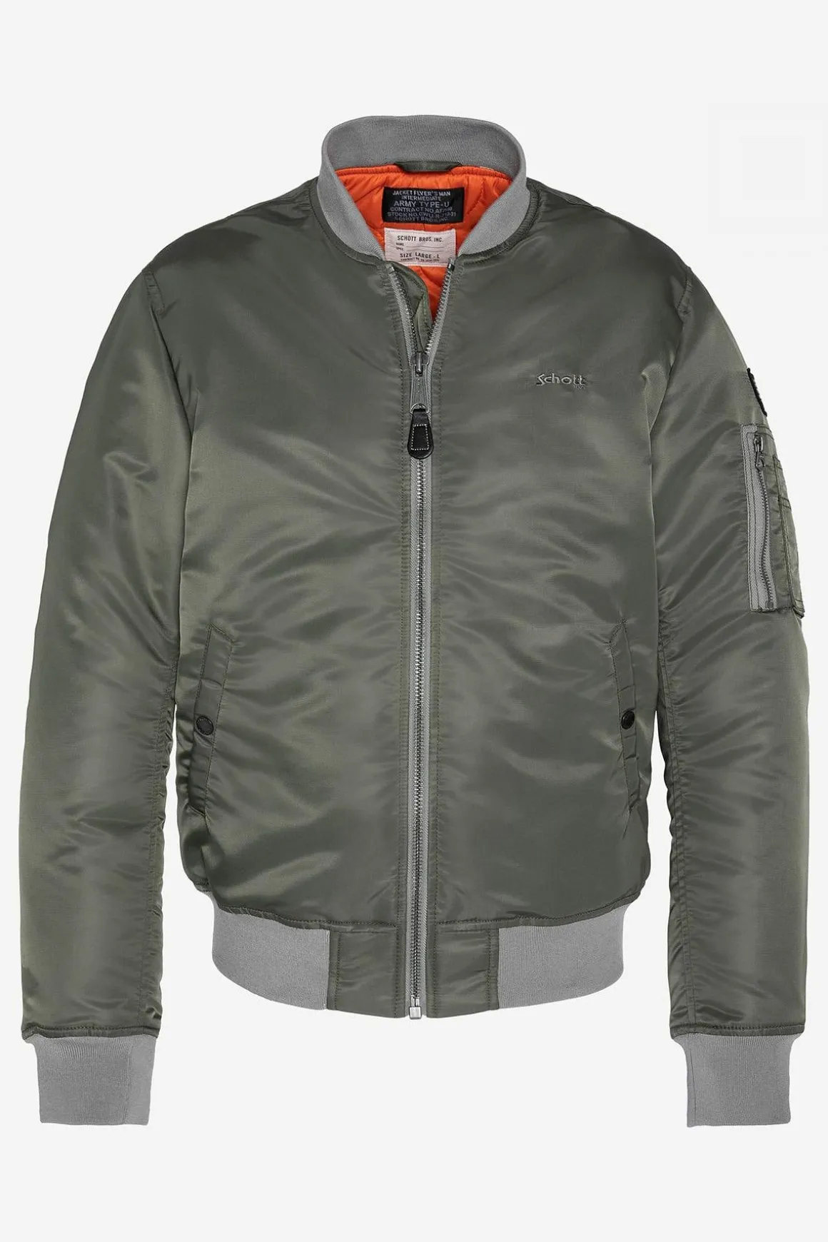 Blouson Homme Schott Airforcers Sage Kaki