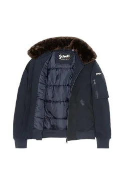 Blouson Homme Schott Airlines Navy / Brown
