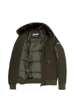 Blouson Homme Schott Airlines Kaki / Brown