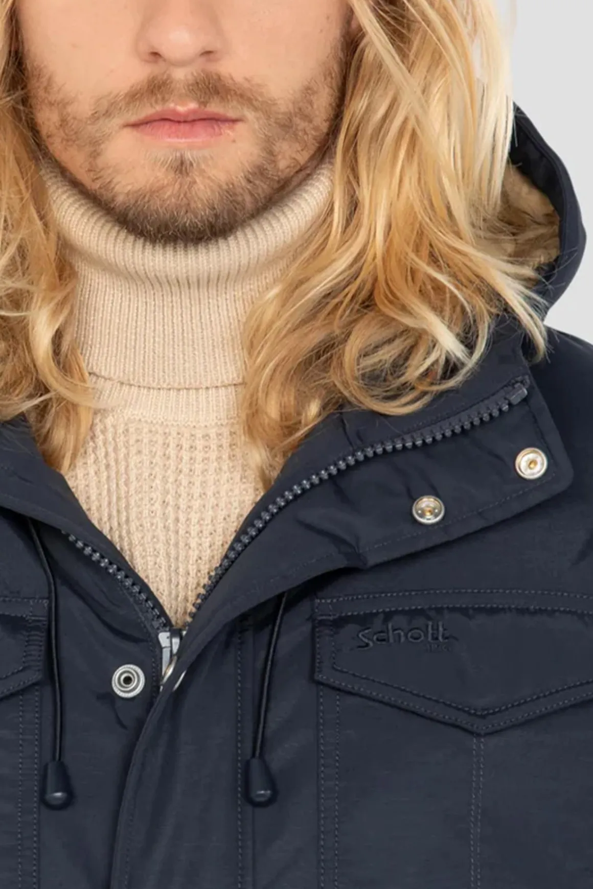 Blouson Homme Schott Bairon Navy